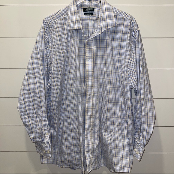 Ralph Lauren Other - Ralph Lauren Men's Performance Stretch Big Fit Plaid Shirt Size 18.5